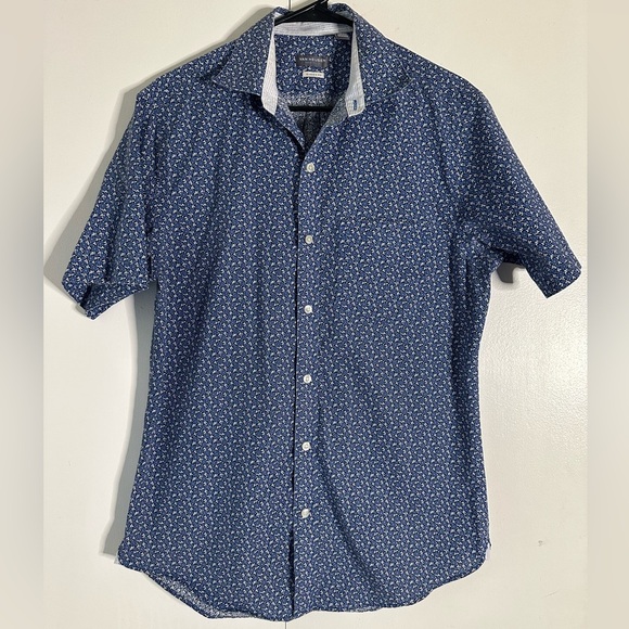 Van Heusen slim flit floral button down size small - Picture 1 of 4
